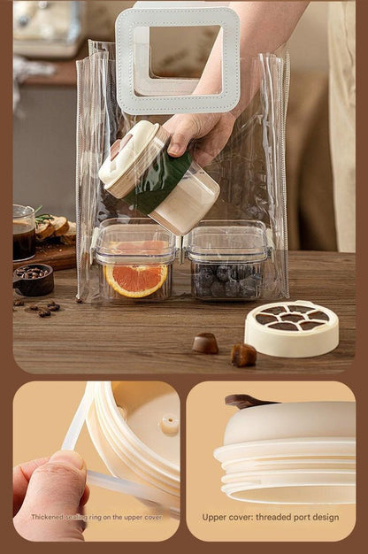 2-in-1 Ice Cube Maker Tumbler - Portable Cup with Integrated Silicone Ice Tray & Lid (1 cup + 1 ice tray) - Image 6