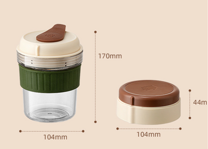 2-in-1 Ice Cube Maker Tumbler - Portable Cup with Integrated Silicone Ice Tray & Lid (1 cup + 3 ice tray) - Image 2