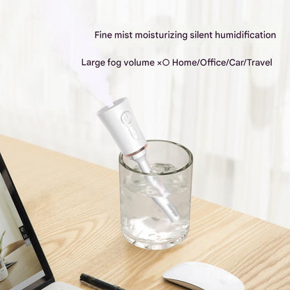 Red 2 in 1 Cool Mist Humidifier and Facial Moisturizer - USB Rechargeable Portable Nano Sprayer - Image 3