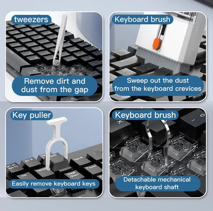 Black brown 22-in-1 Electronics Cleaning Kit - for Keyboards, Airpods, Laptops, Cell Phones, Cameras - Image 8