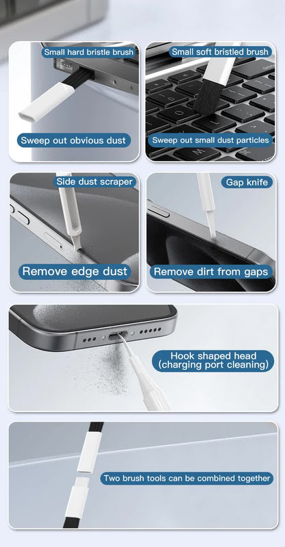 Black 22-in-1 Electronics Cleaning Kit - for Keyboards, Airpods, Laptops, Cell Phones, Cameras - Image 6