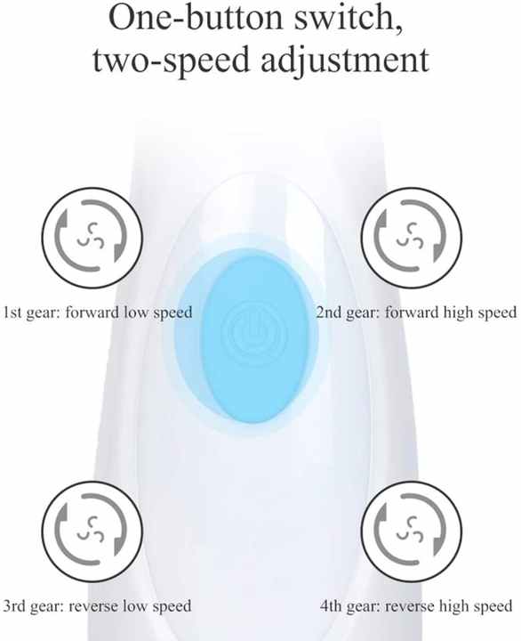 Pink 3-Head Electric Facial Cleansing Brush - Rechargeable Spin Scrubber Kit - Image 2