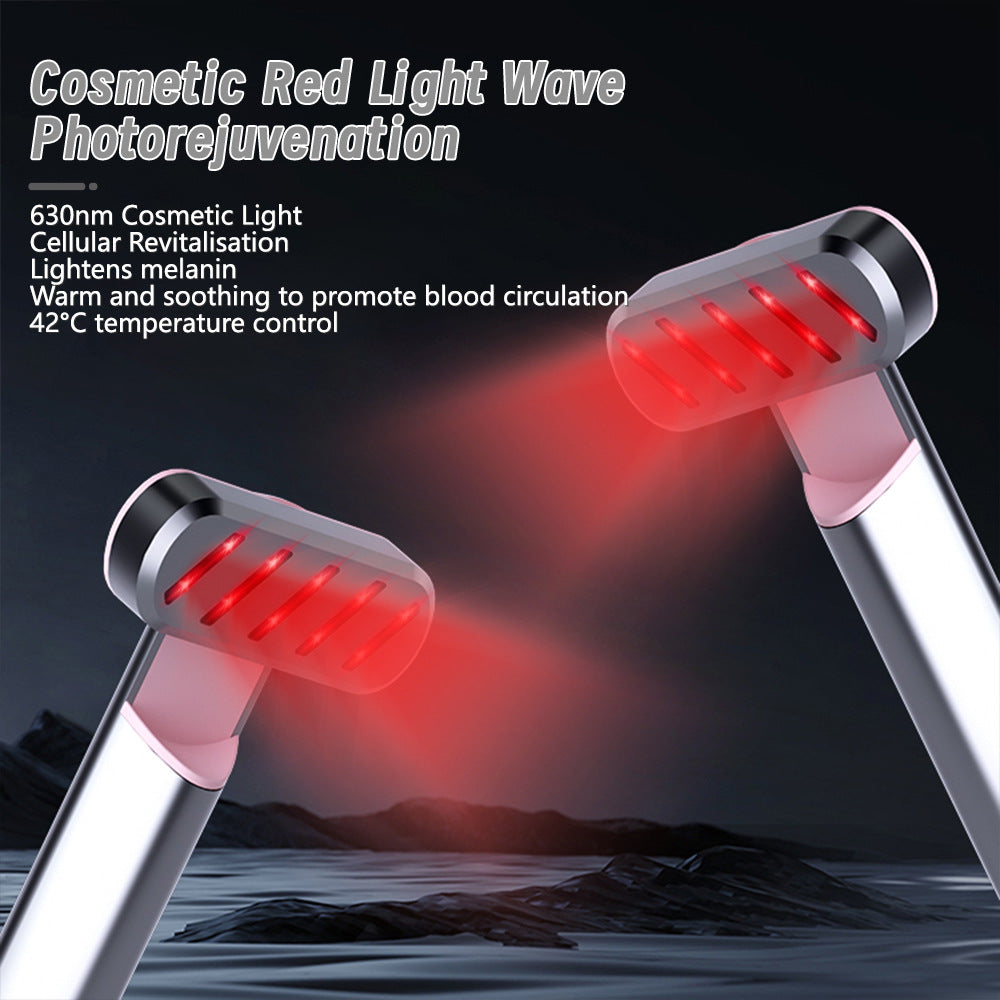 Rose Gold Anti-Aging Eye Care Device - 42°C Heat, Red Light, High-Frequency Vibration - Image 4