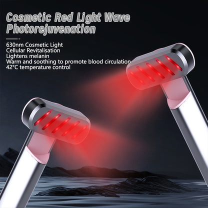 Rose Gold Anti-Aging Eye Care Device - 42°C Heat, Red Light, High-Frequency Vibration - Image 4