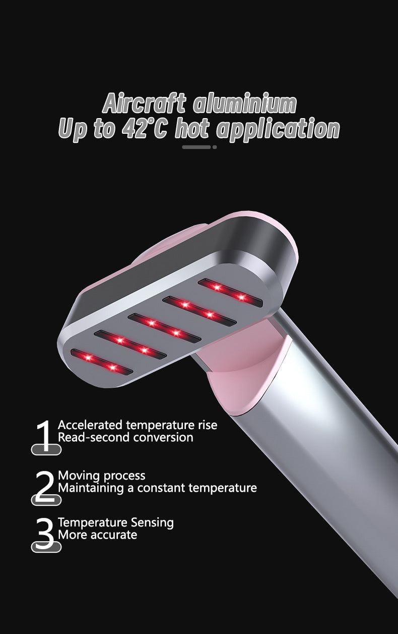 Rose Gold Anti-Aging Eye Care Device - 42°C Heat, Red Light, High-Frequency Vibration - Image 5