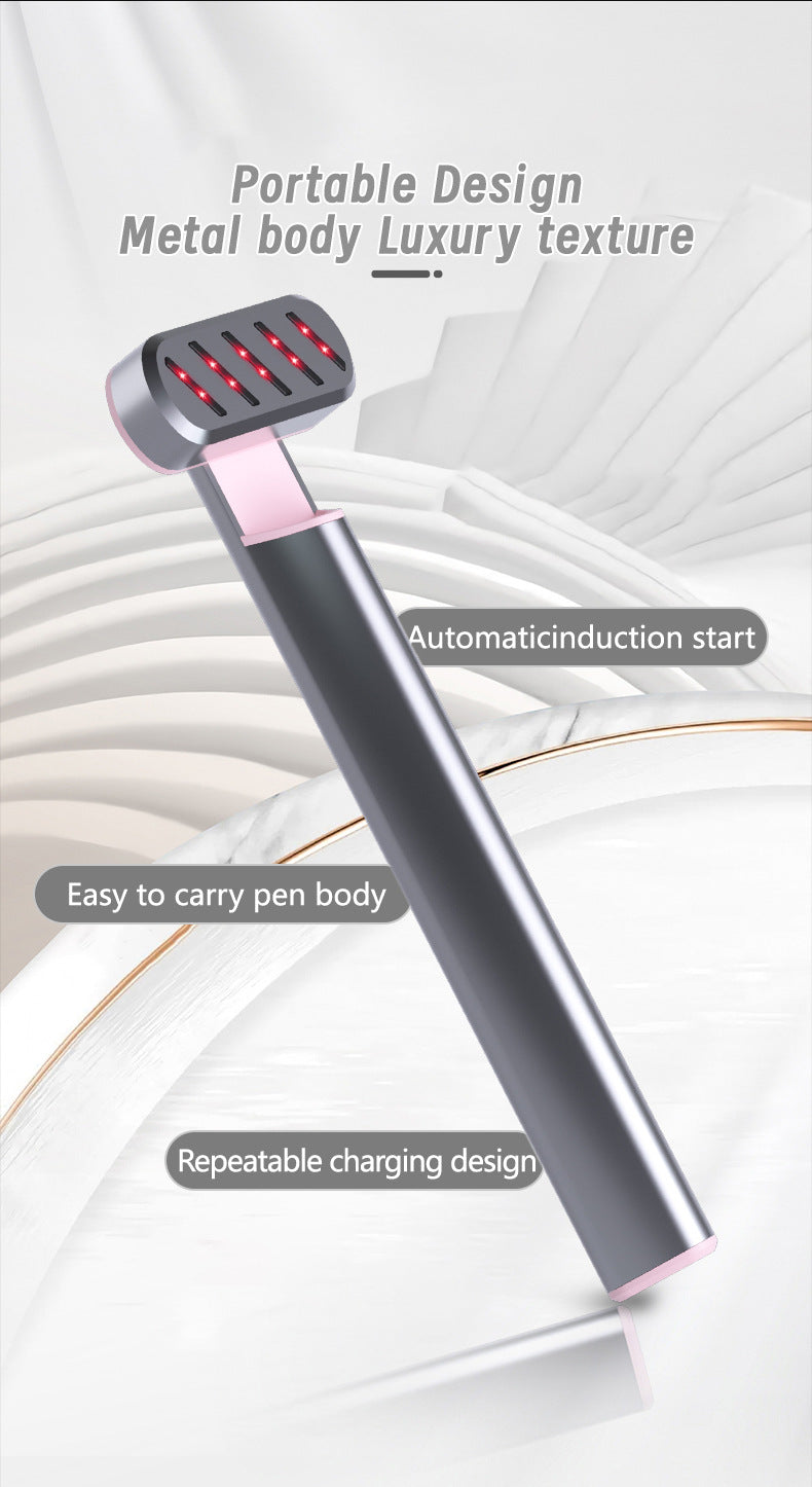 Rose Gold Anti-Aging Eye Care Device - 42°C Heat, Red Light, High-Frequency Vibration - Image 6