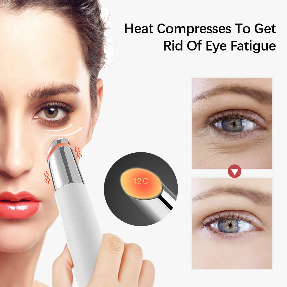 Rechargeable Eye Care Pen with Sterilizing Base - 3-Color Phototherapy Heat & Vibration - Image 2