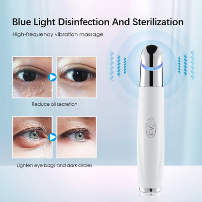 Rechargeable Eye Care Pen with Sterilizing Base - 3-Color Phototherapy Heat & Vibration - Image 3