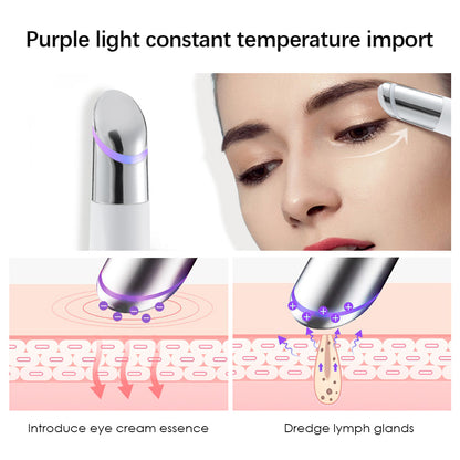 Rechargeable Eye Care Pen with Sterilizing Base - 3-Color Phototherapy Heat & Vibration - Image 5