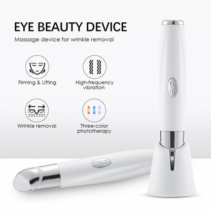 Rechargeable Eye Care Pen with Sterilizing Base - 3-Color Phototherapy Heat & Vibration - Image 7
