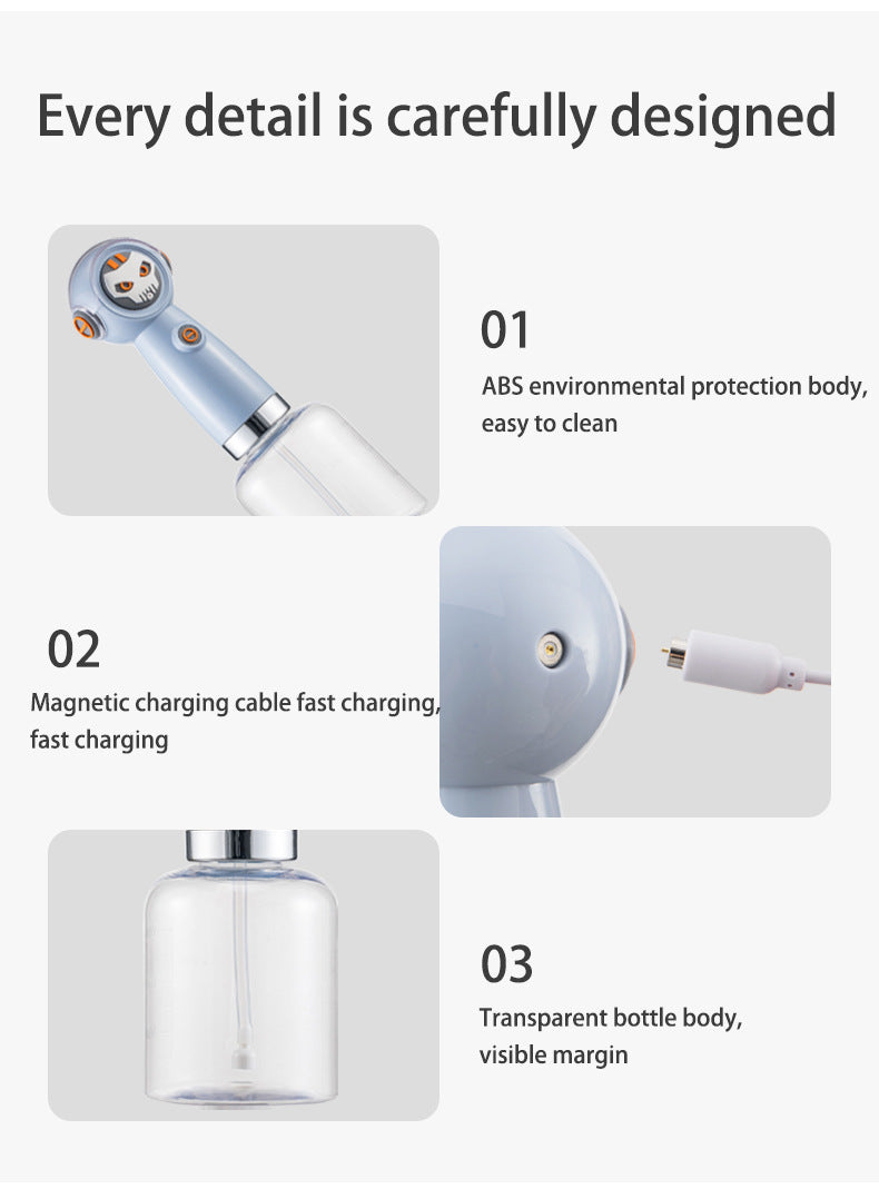 White Electric Pet Shampoo Foamer Gun - Dense Foam, Quiet Operation, Easy Bath - Image 8