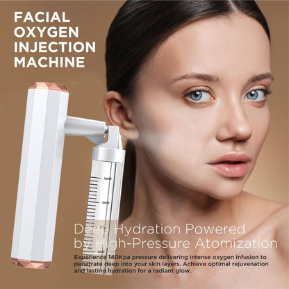 Pink Rechargeable Facial Oxygen Sprayer - Home Use Nano Mist Beauty Tool - Image 4