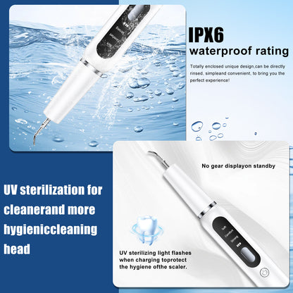 White Professional Pet Dental Cleaning Kit - Ultrasonic Scaler, Tools & 3 Modes - Image 4