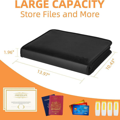 Expanding Accordion File Organizer - Fireproof & Waterproof Document Storage Case - Image 4