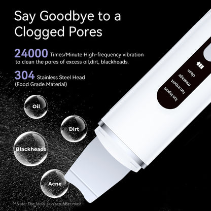 Rechargeable Ultrasonic Facial Spatula - Deep Pore Cleanser & Exfoliator - Image 3