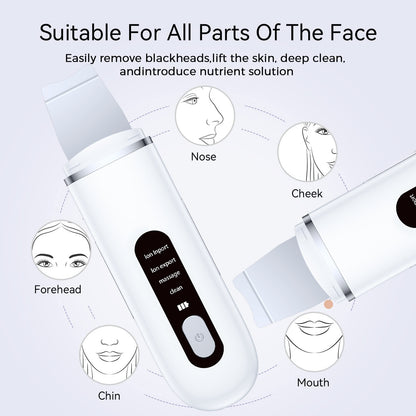 Rechargeable Ultrasonic Facial Spatula - Deep Pore Cleanser & Exfoliator - Image 4