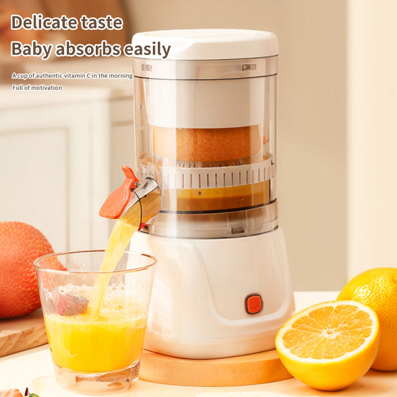 White Electric Citrus Juicer Press - Portable, Large Caliber, One-Click Operation(3.7v 1500 mAh battery) - Image 2