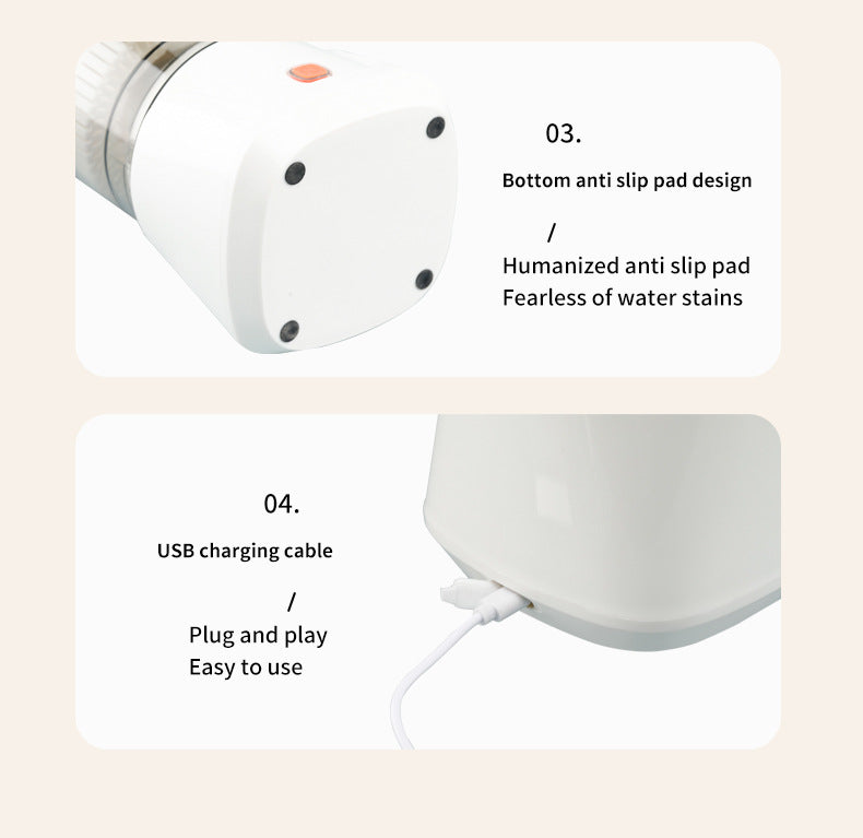 Gray Electric Citrus Juicer Press - Portable, Large Caliber, One-Click Operation(3.7v 1500 mAh battery) - Image 6