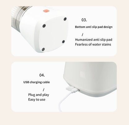 Gray Electric Citrus Juicer Press - Portable, Large Caliber, One-Click Operation(3.7v 1500 mAh battery) - Image 6