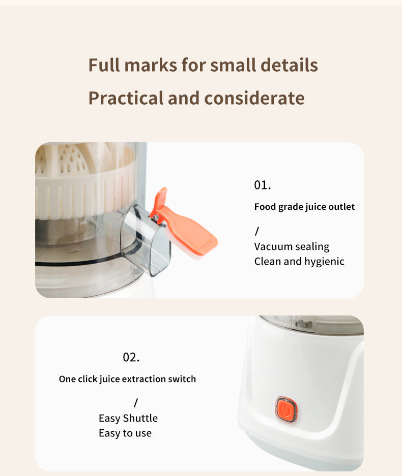 Gray Electric Citrus Juicer Press - Portable, Large Caliber, One-Click Operation(7.4v1600mAh battery) - Image 5