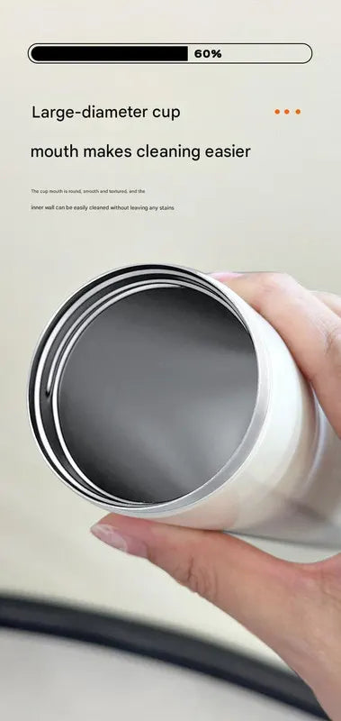 Mini Insulated Coffee Cup - 316 Stainless Steel, Portable & Stylish - White Kitten (300ml) - Image 6