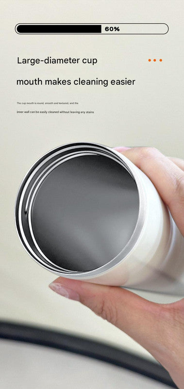 Mini Insulated Coffee Cup - 316 Stainless Steel, Portable & Stylish - White Kitten (300ml+cup brush) - Image 6