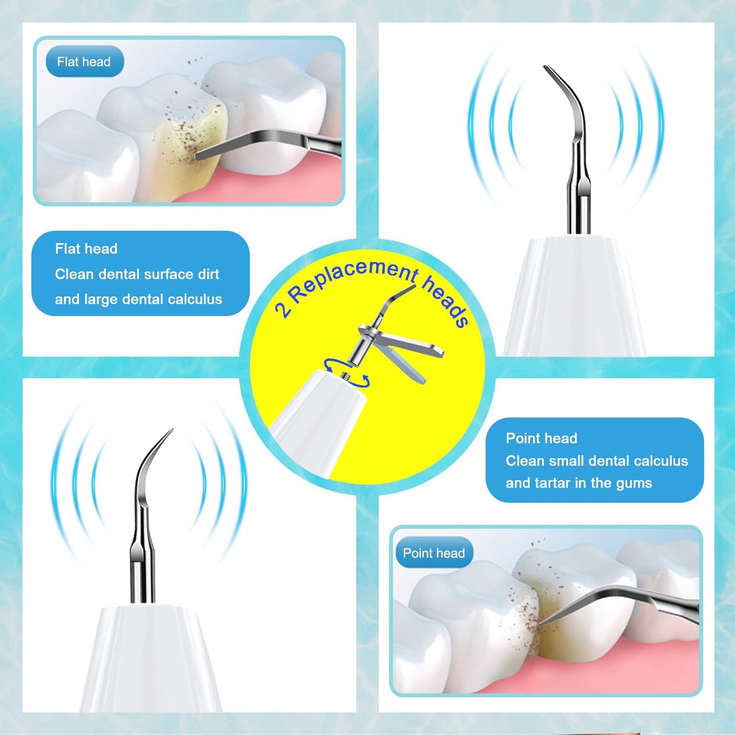 Ultrasonic Dental Scaler Kit - Home Use Teeth Cleaner & Tartar Remover - Image 4