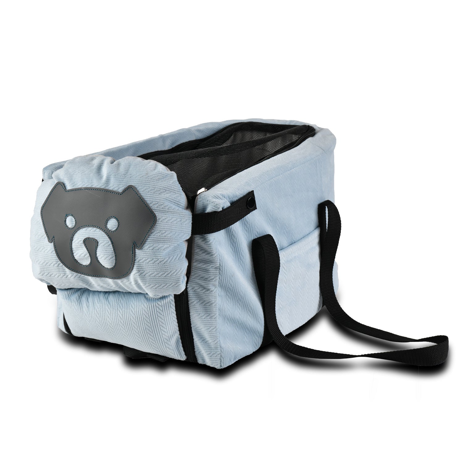 Blue Pet Car Booster Seat for Small Dogs & Cats - Safe Travel Carrier Bed - Image 3