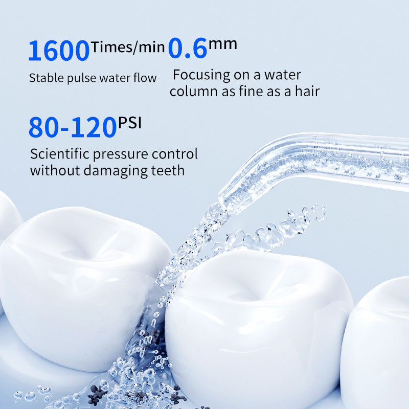Portable Electric Oral Irrigator with 4 Nozzles 3 Pressure Modes - Pink - Image 8