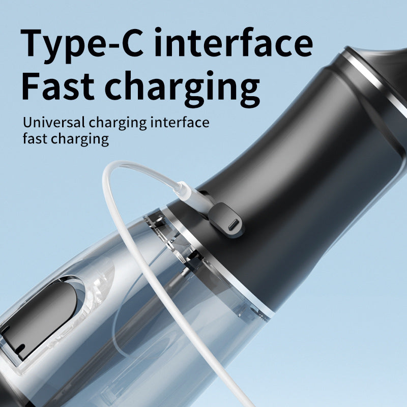 Portable Electric Oral Irrigator with 4 Nozzles 3 Pressure Modes - Black - Image 2