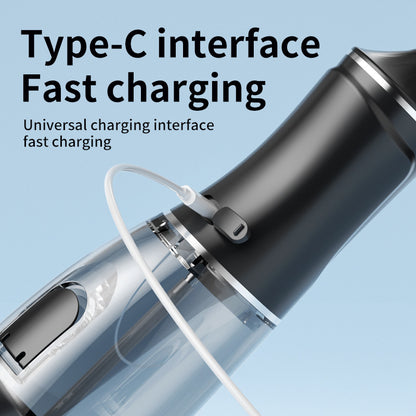 Portable Electric Oral Irrigator with 4 Nozzles 3 Pressure Modes - White - Image 2