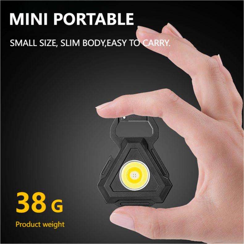 2 pcs Triangle Mini flashlight for outdoor and self-defense use - Image 2