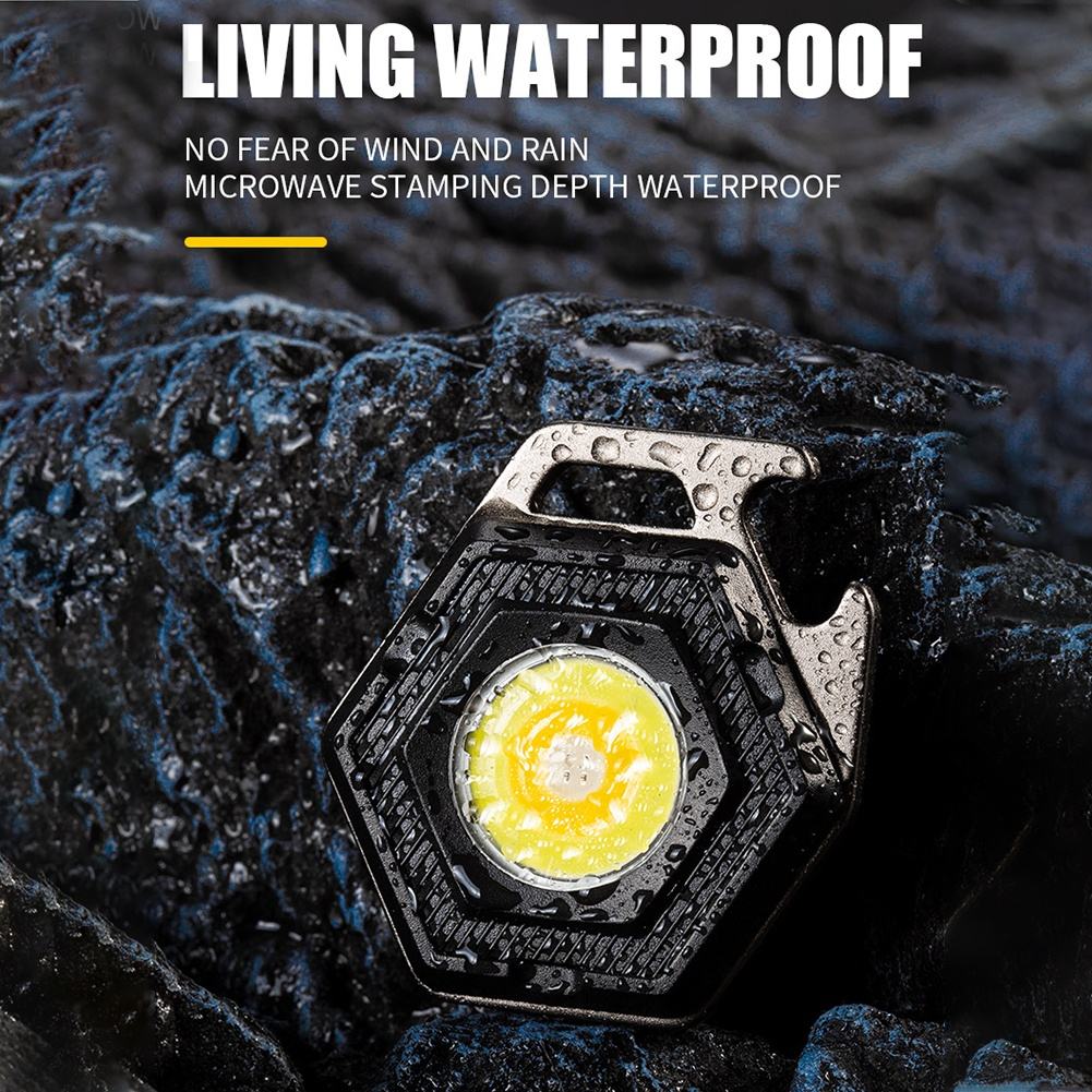 2 pcs Hexagon Mini flashlight for outdoor and self-defense use - Image 2