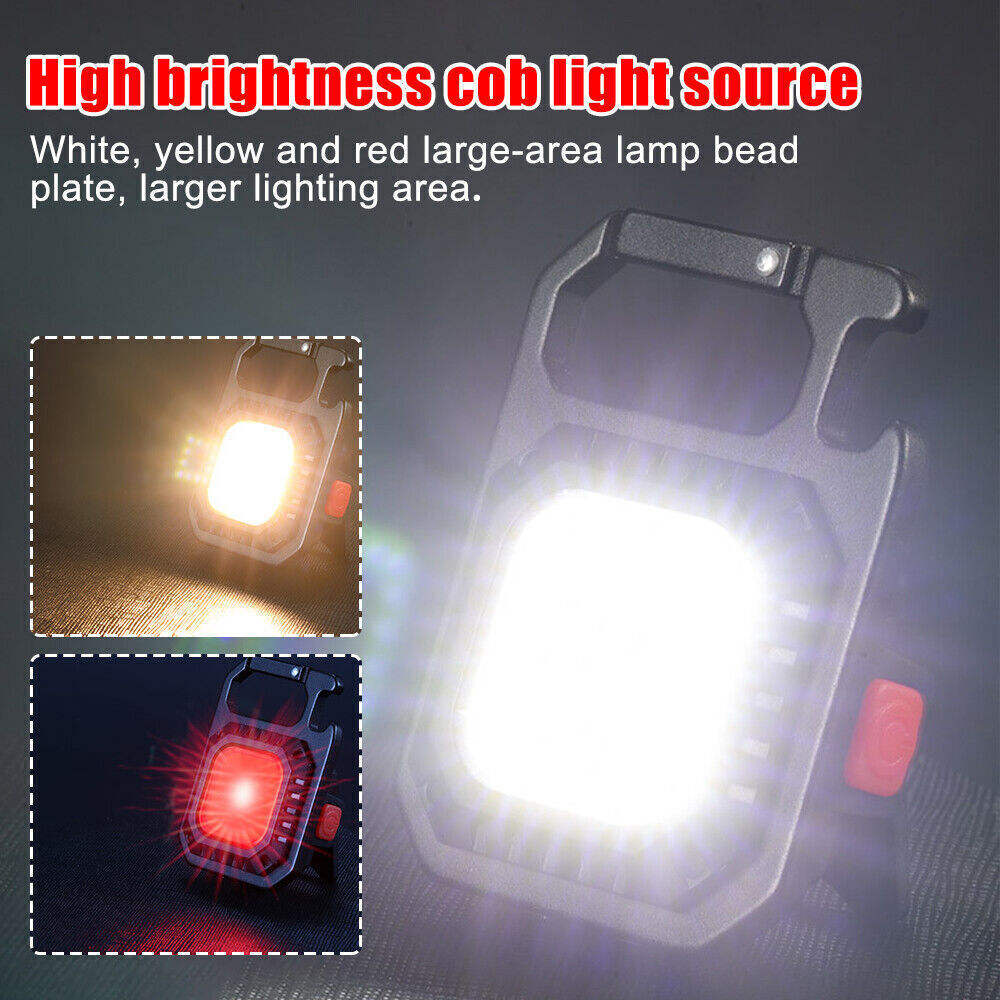 2 pcs Rectangle Mini flashlight for outdoor and self-defense use - Image 2