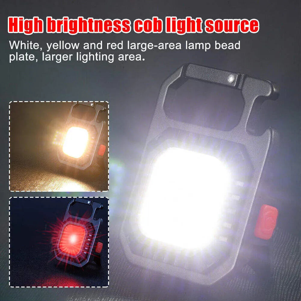 2 pcs Rectangle Mini flashlight for outdoor and self-defense use - Image 2