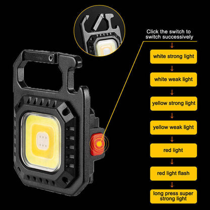 2 pcs Rectangle Mini flashlight for outdoor and self-defense use - Image 4