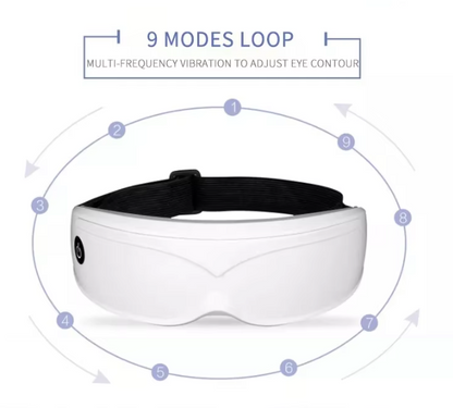 Black Touch-Control Rechargeable Heated  Eye Massager for Daily Use - Image 7