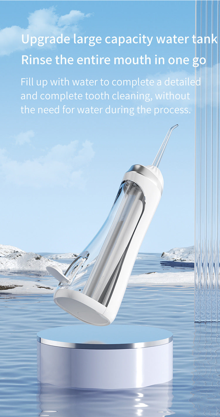 Pink Portable Ultrasonic Oral Irrigator with 3 Cleaning Modes Smart Teeth Cleaning Machine - Image 4