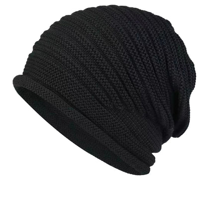 Black Warm & Stylish Women's Knitted Beanie Hats (3-Pack) - Perfect for Cold Weather Comfort - Image 3