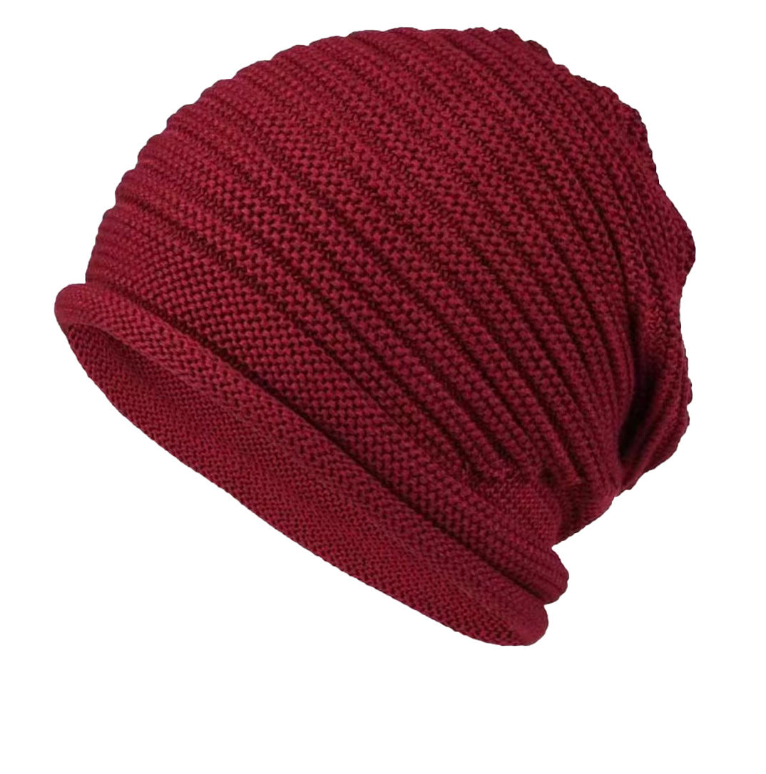 Red Warm & Stylish Women's Knitted Beanie Hats (3-Pack) - Perfect for Cold Weather Comfort - Image 2