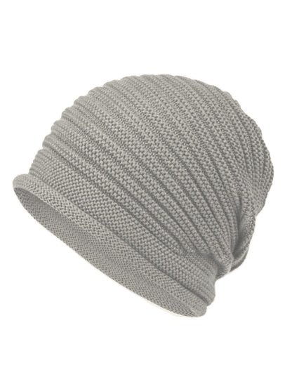 Gray Warm & Stylish Women's Knitted Beanie Hats (3-Pack) - Perfect for Cold Weather Comfort - Image 2