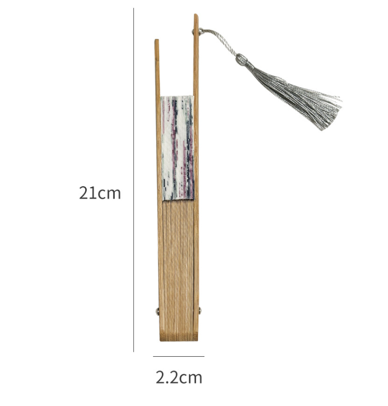 2 PCS Floral Bamboo Folding Hand Fan - Traditional Chinese Style Round Folding Design (Spring in the Garden) - Image 2