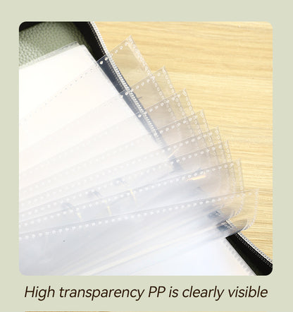 Beige PU Leather Zippered Photo Album - Holds 240 3 Prints" - Image 5
