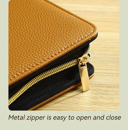 Gray PU Leather Zippered Photo Album - Holds 240 3 Prints" - Image 7