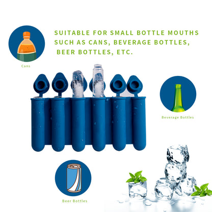Green Bottle & Can Friendly Ice Stick Molds - 6-Cup Design, Set of 10 - Image 3