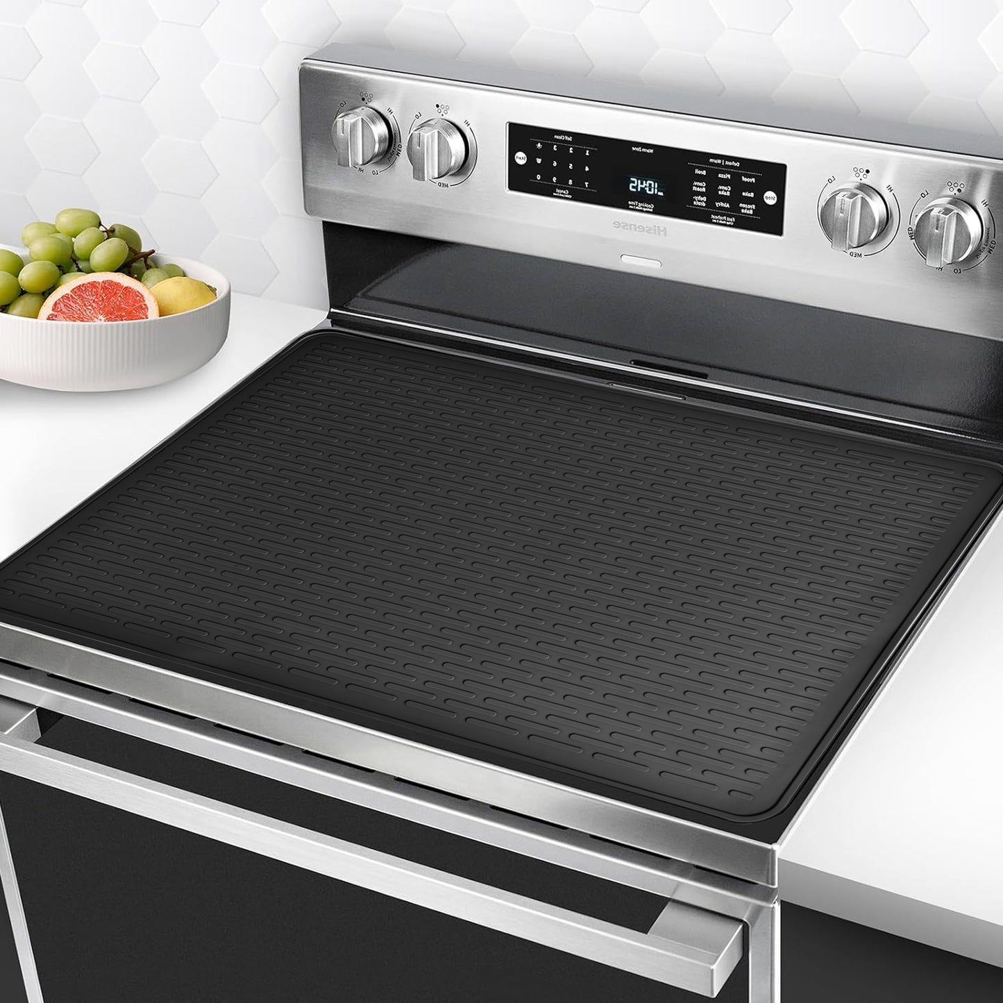 Black Extra Large Silicone Countertop Protector & Dish Drying Mat - Dishwasher Safe (76x53cm) - Image 2