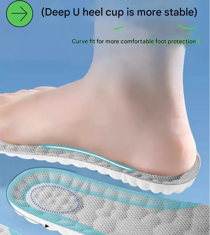 5 pcs 4D Cloud Technology Shoe Inserts - High Rebound, Super Soft, Breathable, Athletic Support (size : 35-36/235mm) - Image 3
