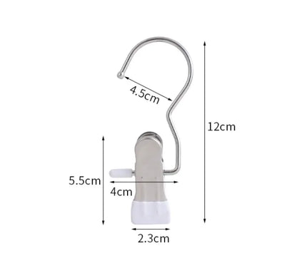 Dark green Stainless Steel Hanging Clips (35 PCS) - Strong Grip for Pants, Hats, Socks, Laundry - Image 8