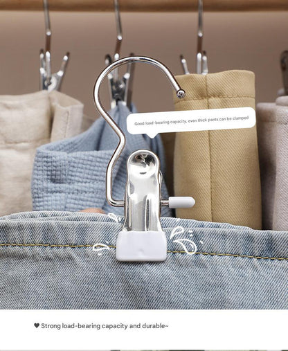 Black Stainless Steel Hanging Clips (35 PCS) - Strong Grip for Pants, Hats, Socks, Laundry - Image 6