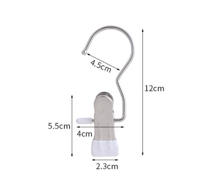 Blue Stainless Steel Hanging Clips (35 PCS) - Strong Grip for Pants, Hats, Socks, Laundry - Image 8